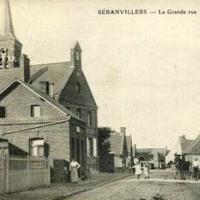 Seranvillers forenville 59 la grande rue de seranvillers cpa