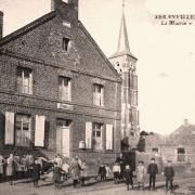 Seranvillers forenville 59 la mairie ecole cpa