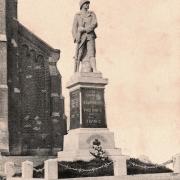 Seranvillers forenville 59 le monument aux morts cpa