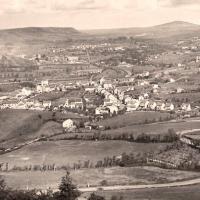 Lapanouse, la gare et la plaine (cpa)