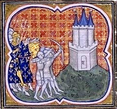 Siège de Melun par Robert le Pieux, image vers 1370