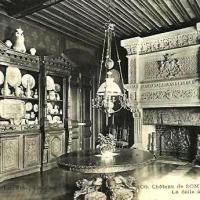 Sommesnil seine maritime chateau la salle a manger cpa