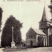 Sommesnil seine maritime eglise notre dame et calvaire cpa