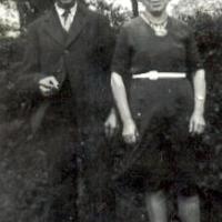 Augustine Isabelle Saillard et son époux en 1949