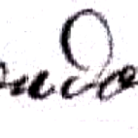 Soudan Félix Antoine (1852/1927), sa signature en 1891