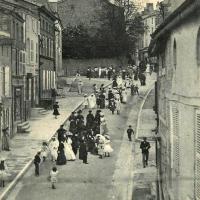 Stenay (Meuse) La rue de Chanzy CPA