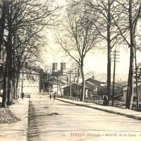 Stenay (Meuse) L'avenue de la Gare CPA