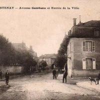 Stenay (Meuse) L'avenue Gambetta CPA