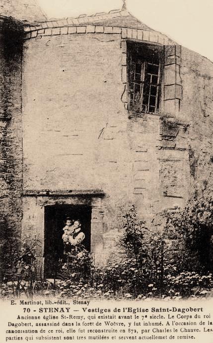 Stenay (Meuse) Les vestiges de l'église Saint-Dagobert CPA