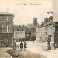 Stenay (Meuse) La place du marché CPA