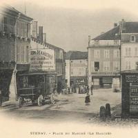 Stenay (Meuse) La place du marché CPA