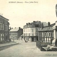 Stenay (Meuse) La place Jules Ferry CPA