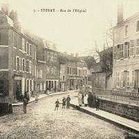 Stenay (Meuse) La rue de l'hôpital CPA