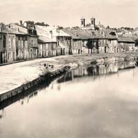 Stenay (Meuse) La rue du Port CPA