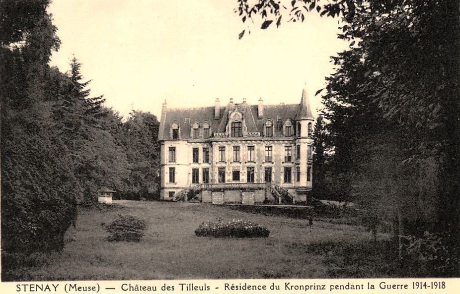 Stenay (Meuse) Le château des Tilleuls CPA