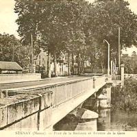 Stenay (Meuse) Le pont de La Redoute CPA