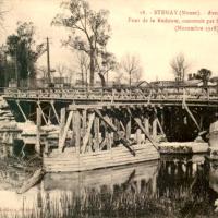 Stenay (Meuse) Le pont de la Redoute 1918 CPA