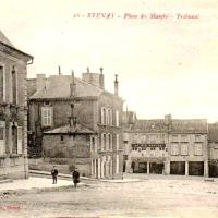 Stenay (Meuse) Le Tribunal, place du marché  CPA