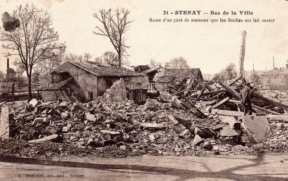 Stenay (Meuse) Pendant la guerre CPA