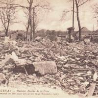 Stenay (Meuse) Pendant la guerre, la gare CPA