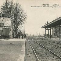 Stenay (Meuse) Pendant la guerre, la gare CPA