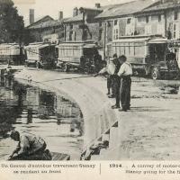 Stenay (Meuse) Pendant la guerre, autobus CPA
