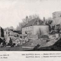 Suippes 51 1914 1918 autour de l eglise cpa