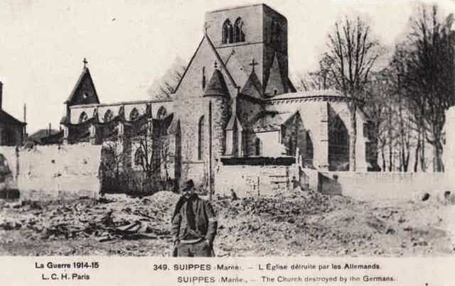 Suippes 51 l eglise 1914 1915 cpa