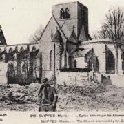 Suippes 51 l eglise 1914 1915 cpa