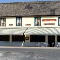 Suippes 51 le cafe restaurant de la gare cpa
