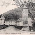 L' entrée du parc (cpa)
