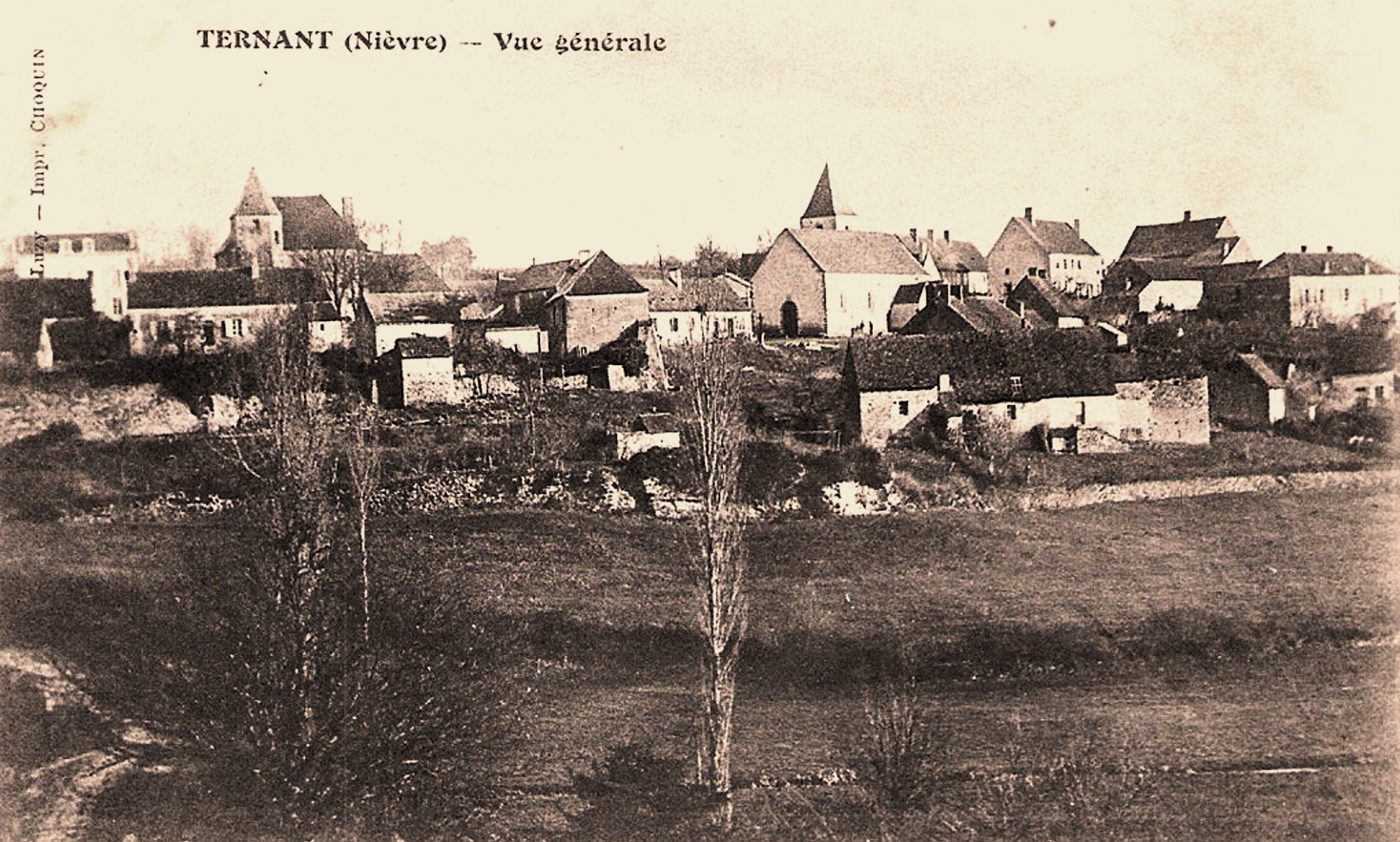 Ternant (Nièvre) Vue générale CPA