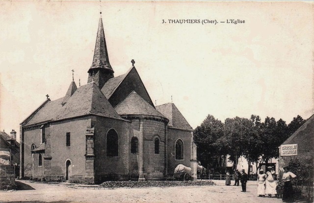 Thaumiers (18) L'église CPA