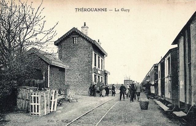 Therouanne pas de calais la gare cpa