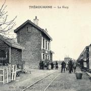 Therouanne pas de calais la gare cpa