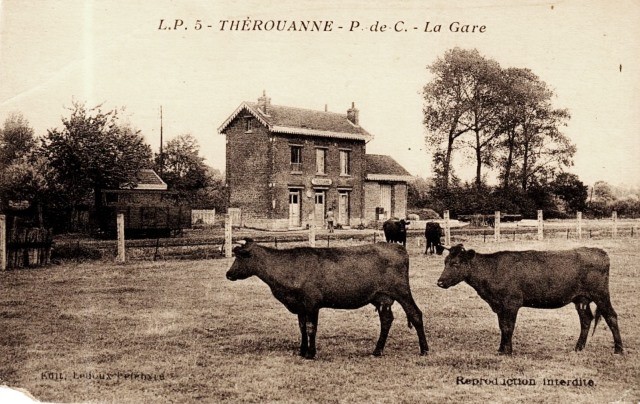 Therouanne pas de calais la gare cpa