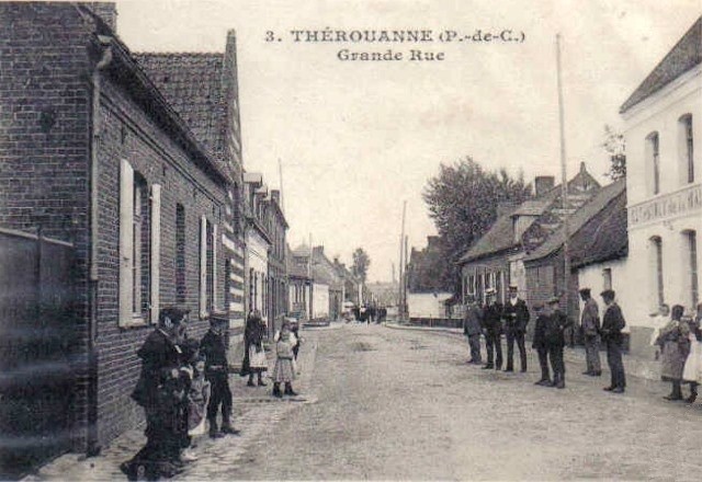 Therouanne pas de calais la grande rue l estaminet cpa