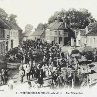 Therouanne pas de calais la place et le marche cpa