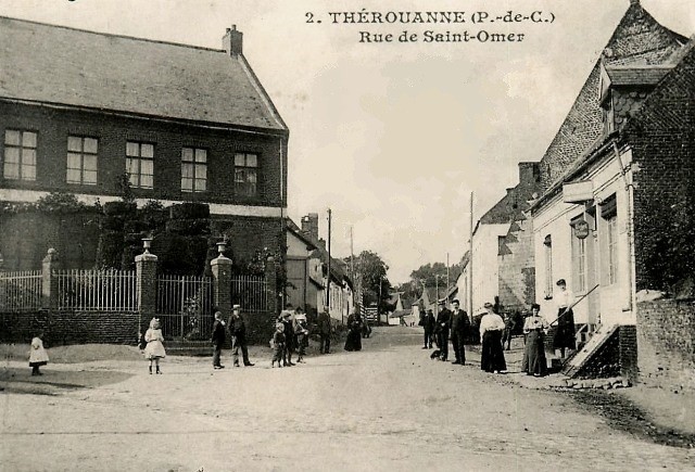 Therouanne pas de calais la rue de saint omer cpa