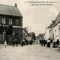 Therouanne pas de calais la rue de saint omer cpa