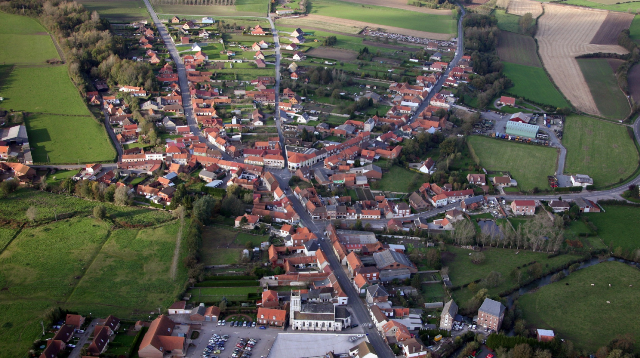 Therouanne pas de calais vue aerienne