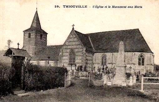 Thiouville seine maritime eglise saint vaast cpa