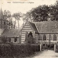 Thiouville seine maritime eglise saint vaast cpa