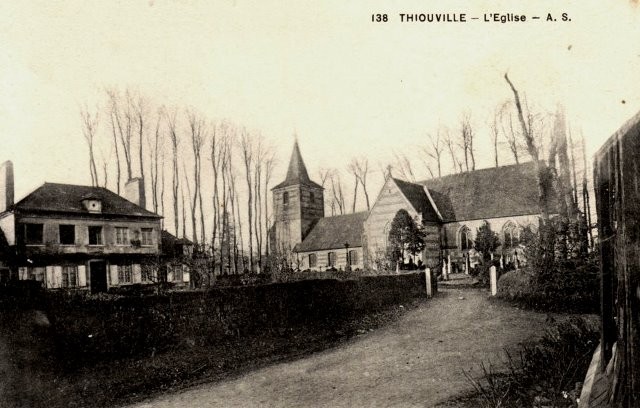 Thiouville seine maritime eglise saint vaast cpa