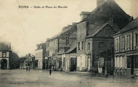 Totes seine maritime place du marche et halle cpa