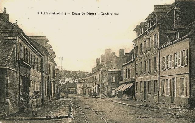 Totes seine maritime route de dieppe gendarmerie cpa