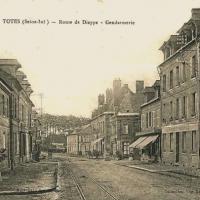 Totes seine maritime route de dieppe gendarmerie cpa