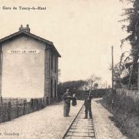 Toucy (89) La gare de Toucy-le-haut CPA