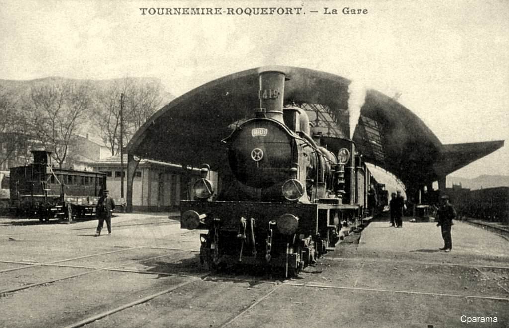 Tournemire (Aveyron) CPA La gare