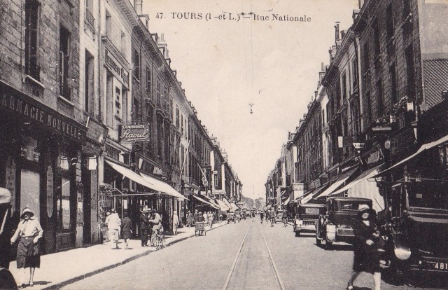 Tours (37) Rue Nationale CPA